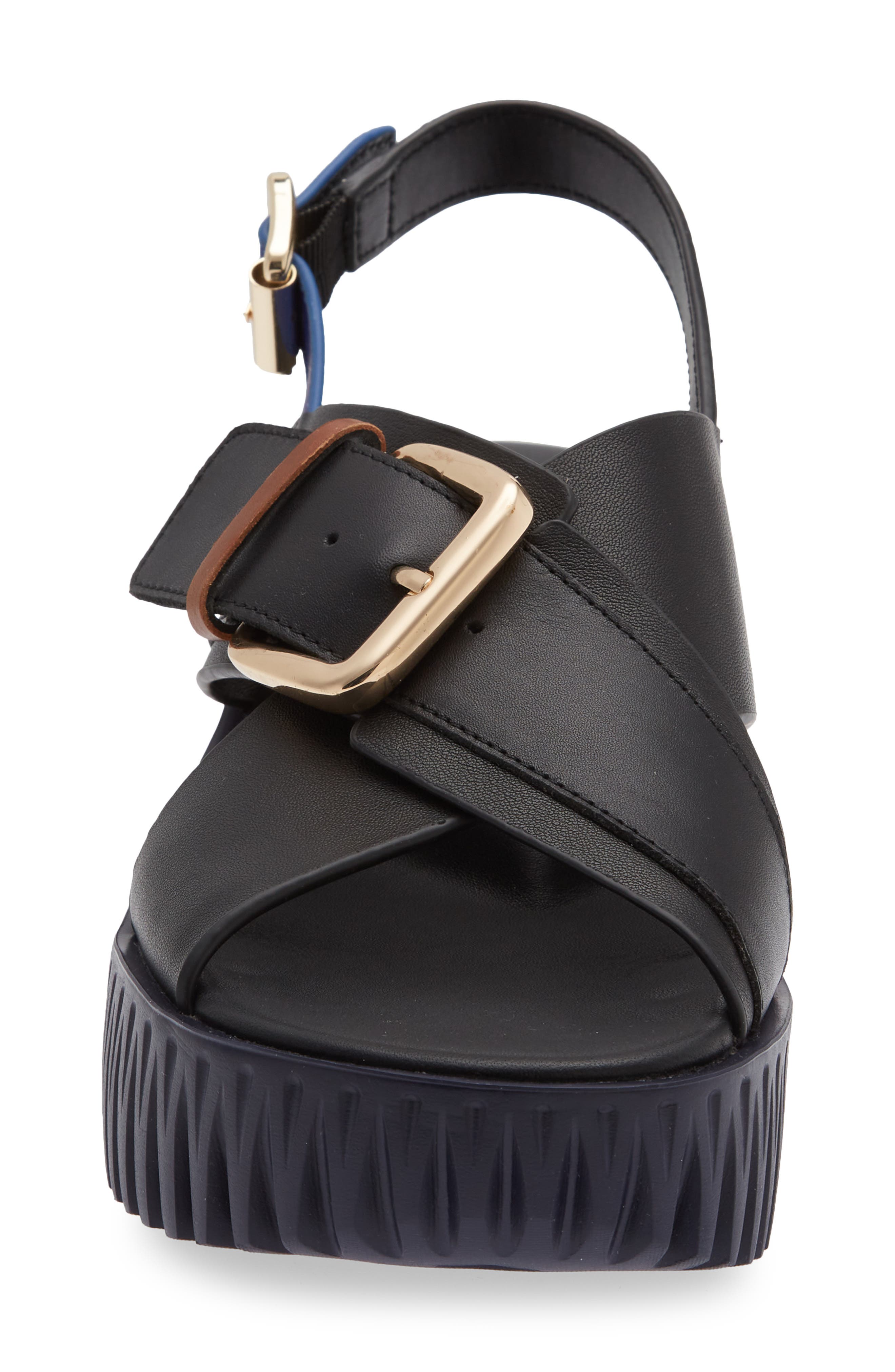 4CCCCEES Plia Juno Platform Slingback Sandal, Alternate, color, Black