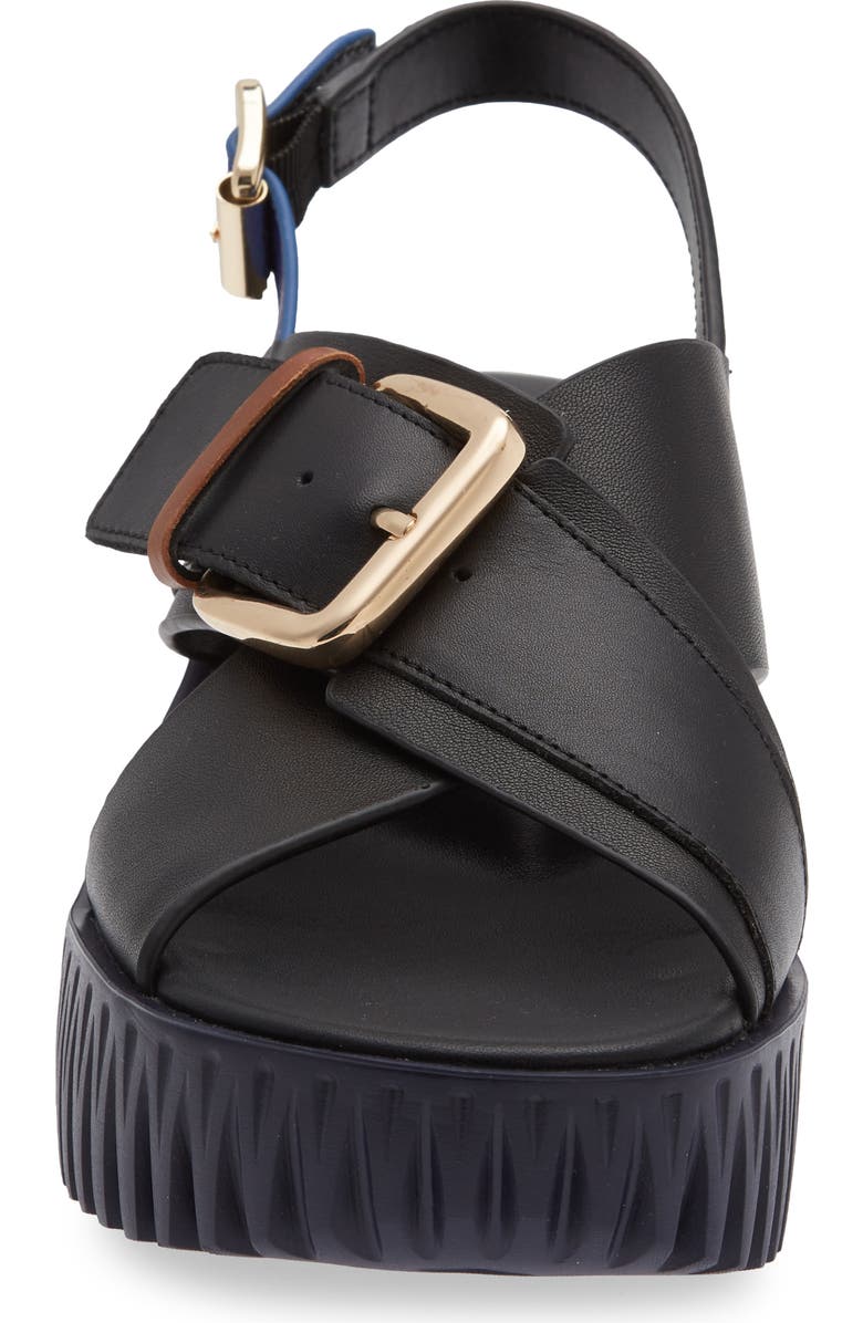 4CCCCEES Plia Juno Platform Slingback Sandal, Alternate, color, Black