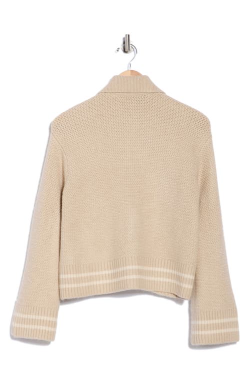 1.state Patch Pocket Sweater Jacket In Neutral