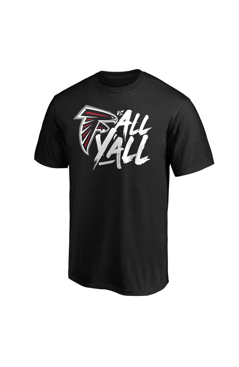 Fanatics MTO Label Men's Black Atlanta Falcons Falcons vs. All Y'all T-Shirt, Alternate, color, Black