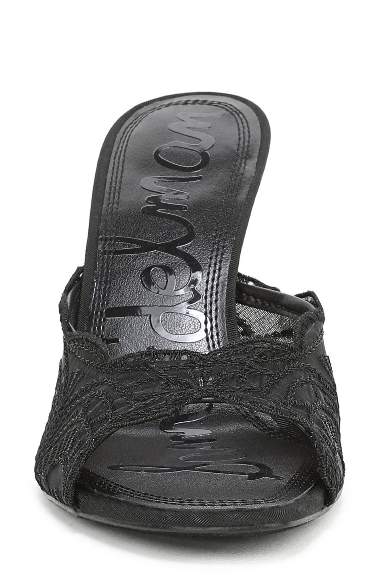 Sam Edelman Iva Mesh Sandal, Alternate, color, Black