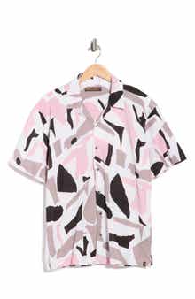 T.R. PREMIUM Abstract Print Camp Shirt