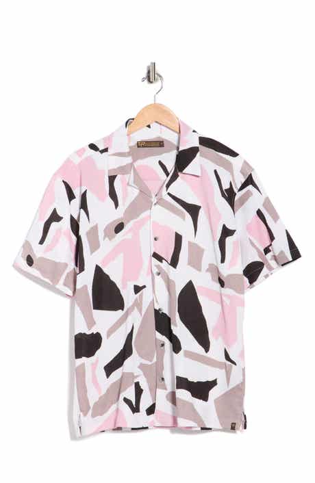 T.R. PREMIUM Abstract Print Camp Shirt