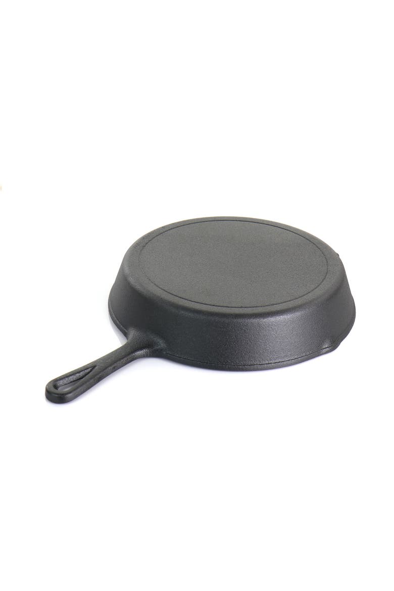 Pre-Seasoned 3 Piece Cast Iron Skillet Set, Alternate, color, Black