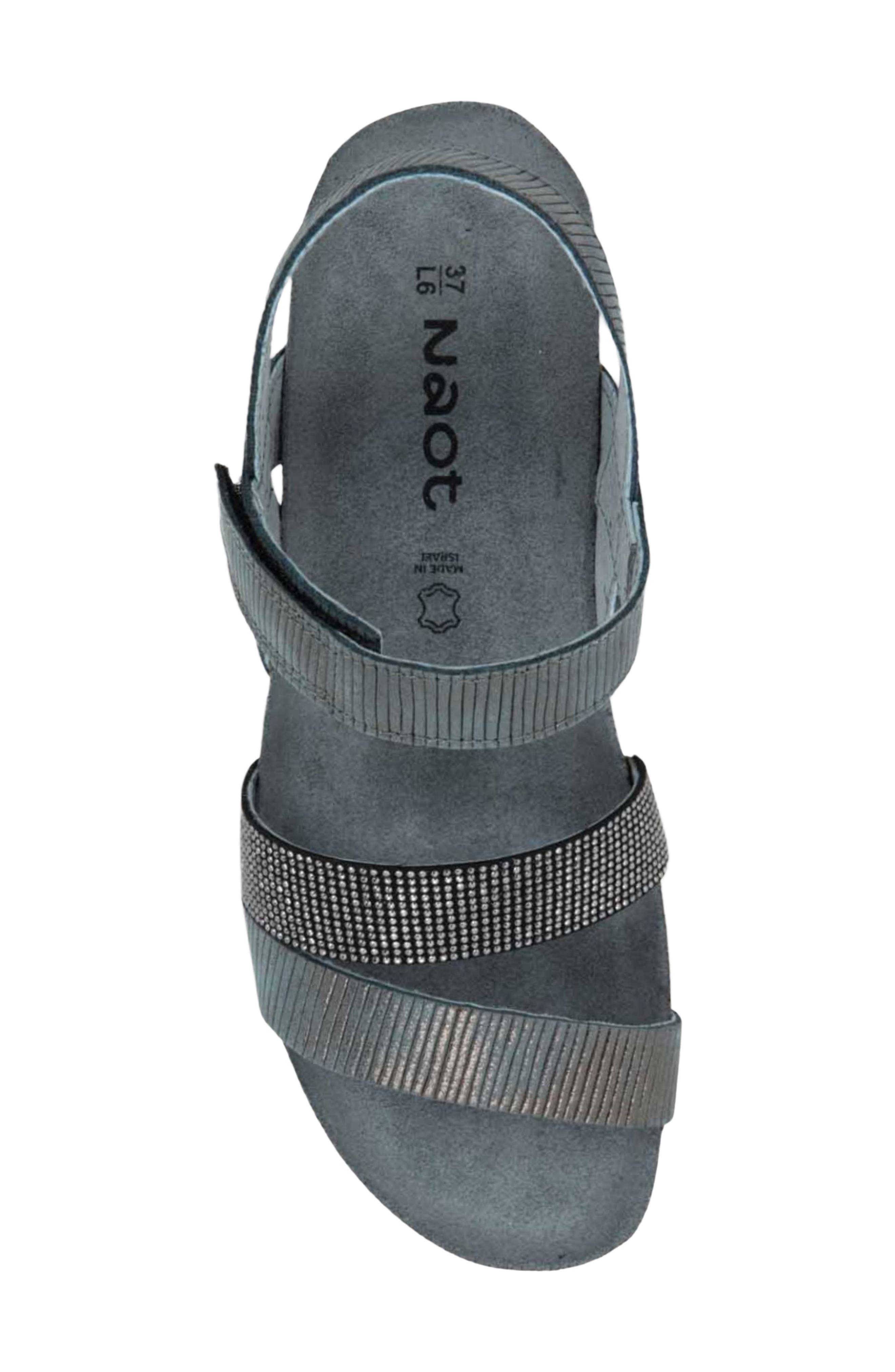 'Krista' Sandal, Alternate, color, GRAPHITE STRIPE/ BLACK