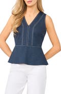 Halogen® Knit Peplum Tank
