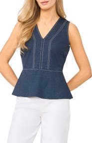 Halogen® Knit Peplum Tank