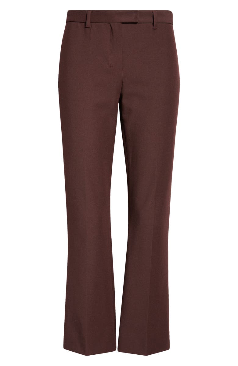 Max Mara Umanita Stretch Twill Ankle Pants, Alternate, color, Wine Coloured