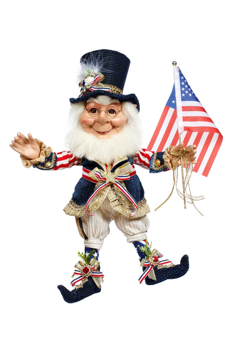Star Spangled Banner Elf, Medium, Main, color, Blue