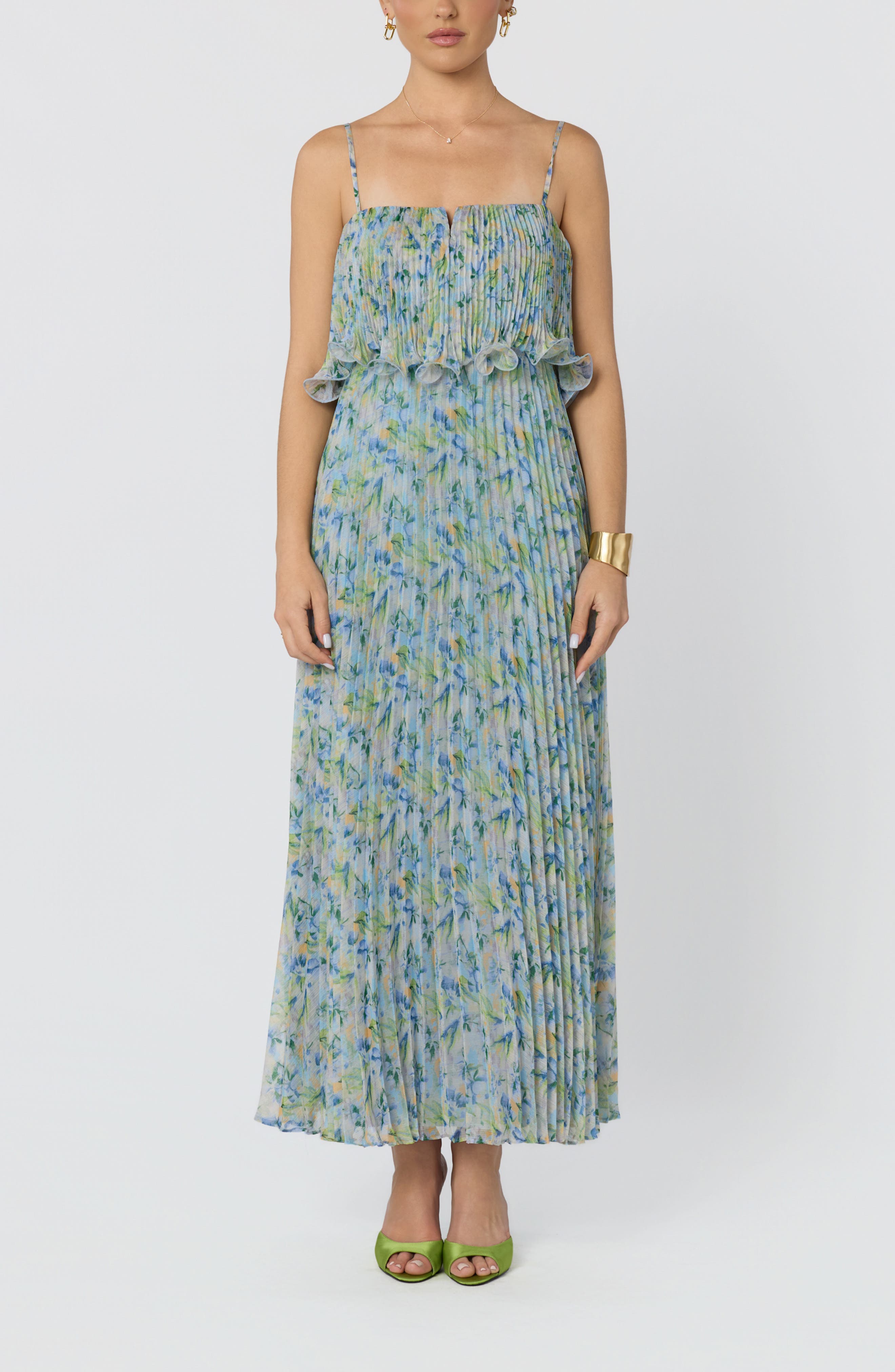 selected BLUE GREEN FLORAL