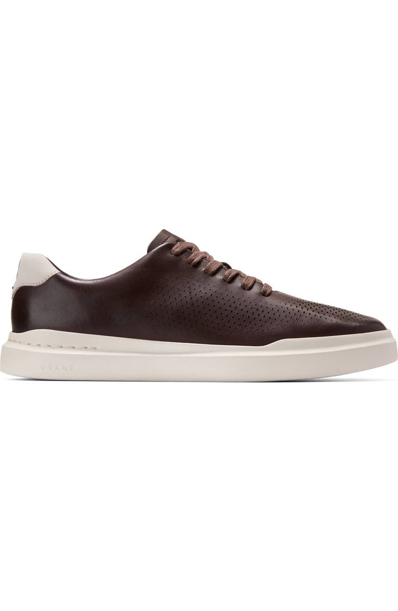 Cole Haan Laser Cut Leather Sneaker, Alternate, color, Madra/ Oyster Mushroom