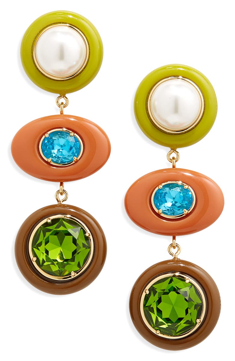 Lele Sadoughi Ornament Linear Drop Earrings, Main, color, 