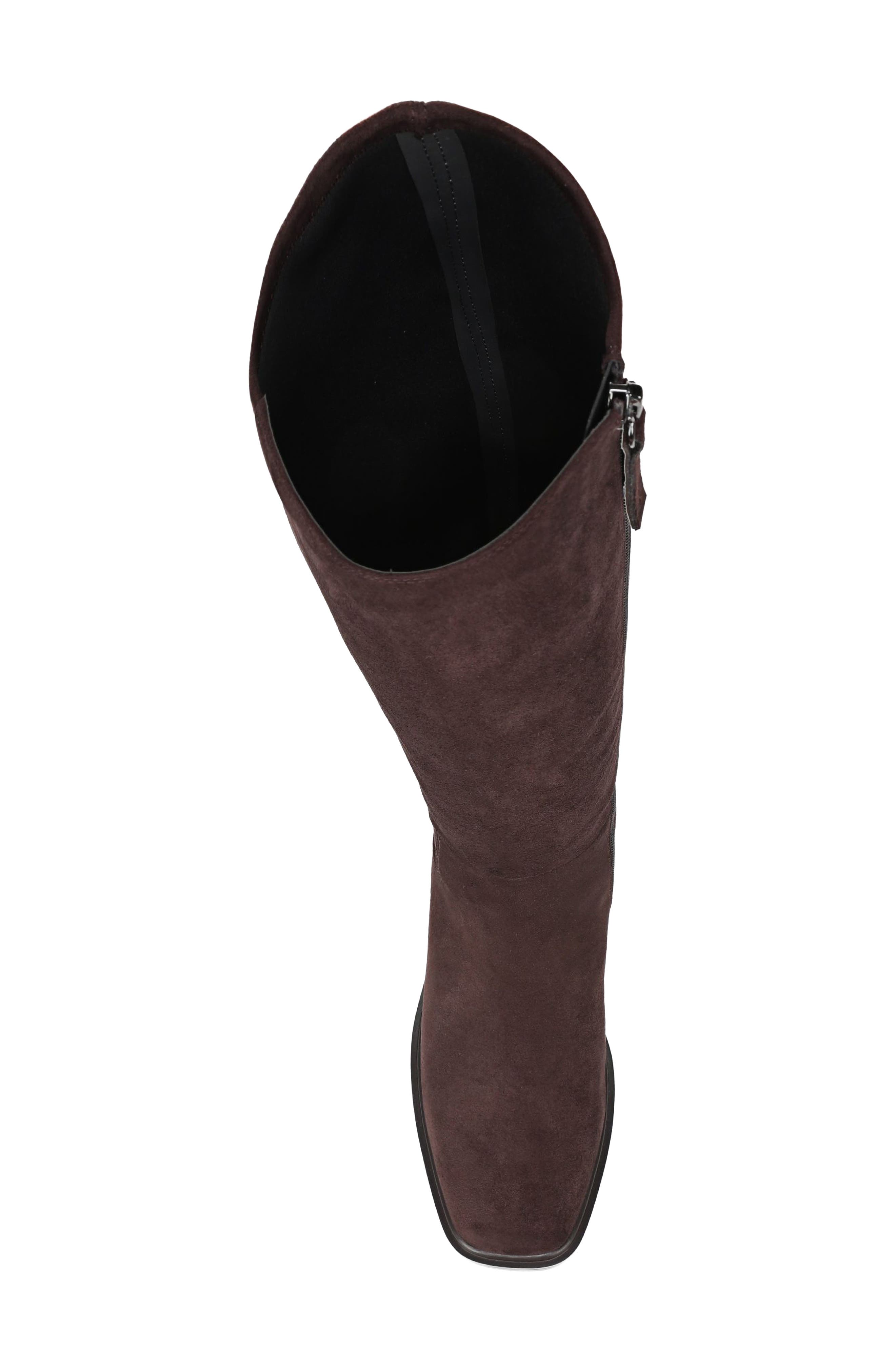 Gisella Knee High Boot, Alternate, color, DARK BROWN