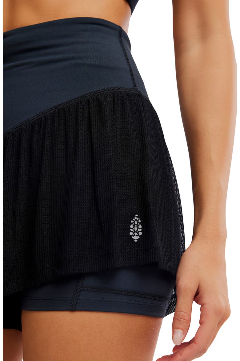 Sunset High Waist Performance Shorts, Alternate, color, BLACK