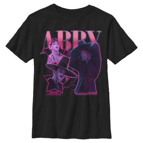 Boys KPop Demon Hunters Abby Saja Collage T Shirt