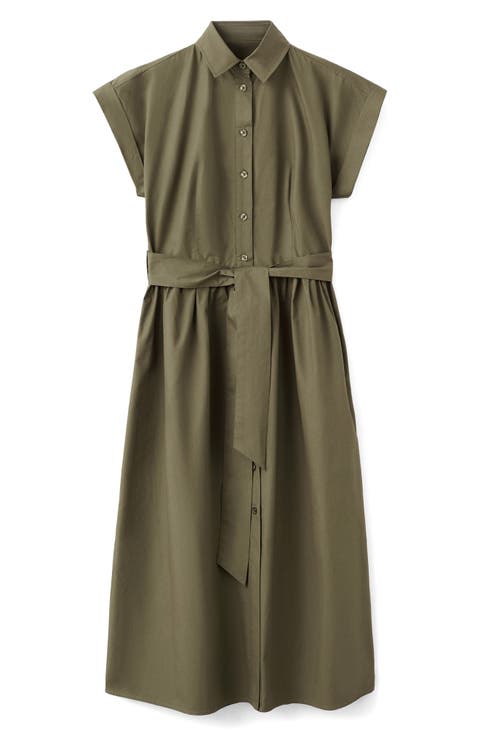 Tie Belt Shirtdress