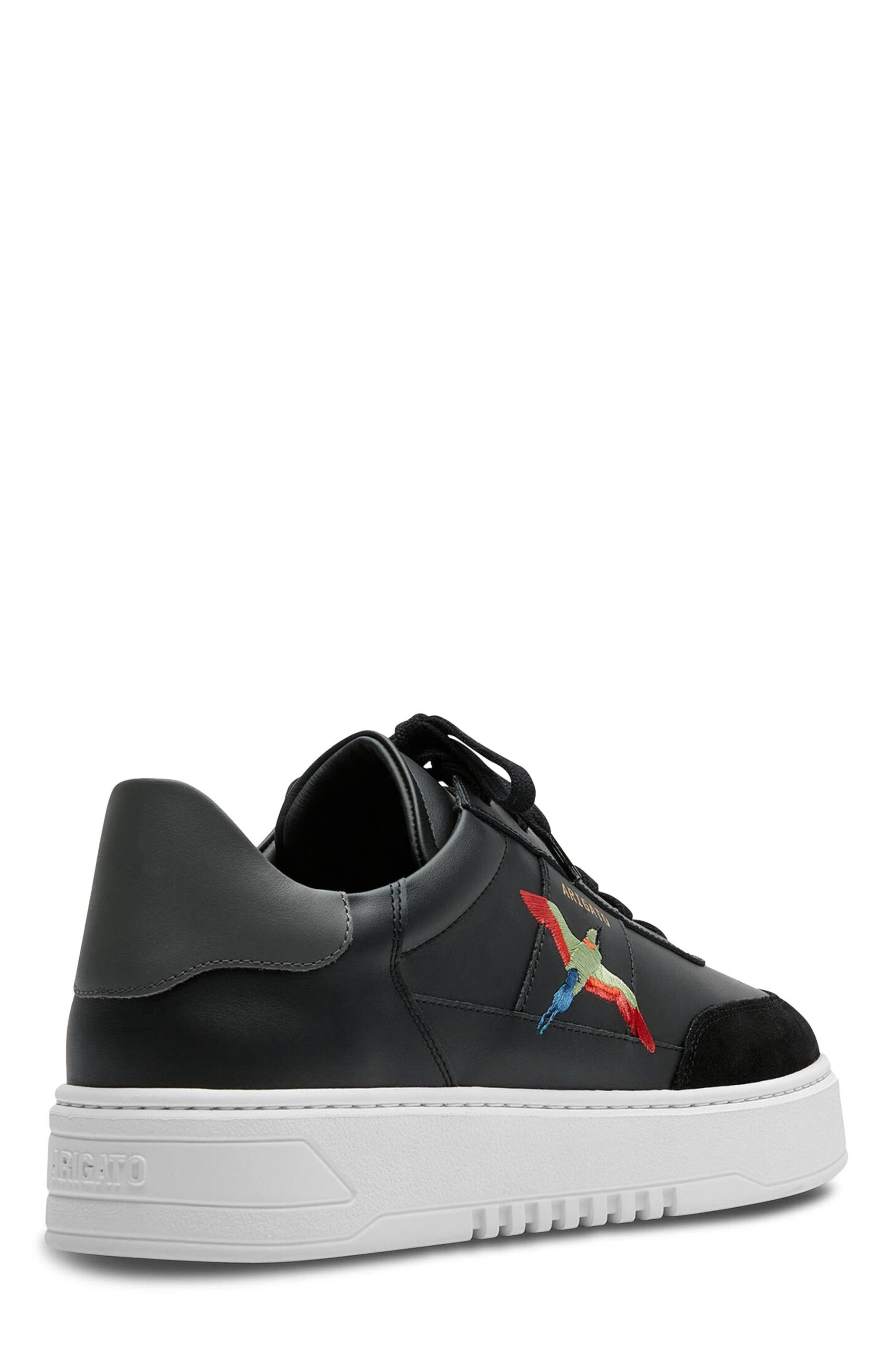 Axel Arigato Orbit B Bird Leather Sneaker - Men's, Alternate, color, Black/White