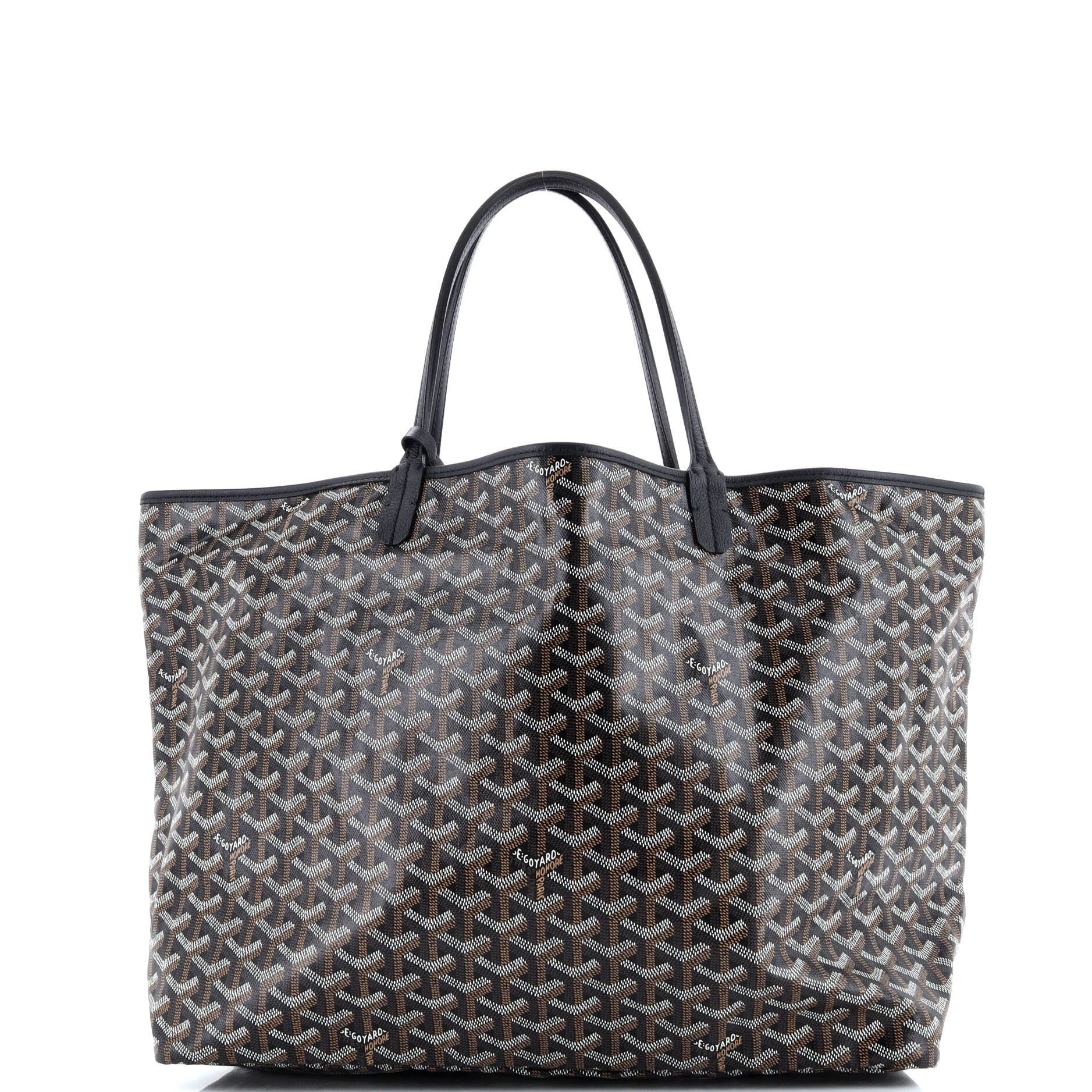 Pre-Owned Goyard Saint Louis Tote Printed Coated Canvas GM, Alternate, color, 
