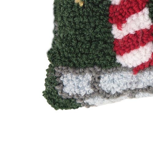 C & F Home C&f Home Elf Hooked Small Petite Christmas Holiday Throw Pillow, 8" X 8" In Green