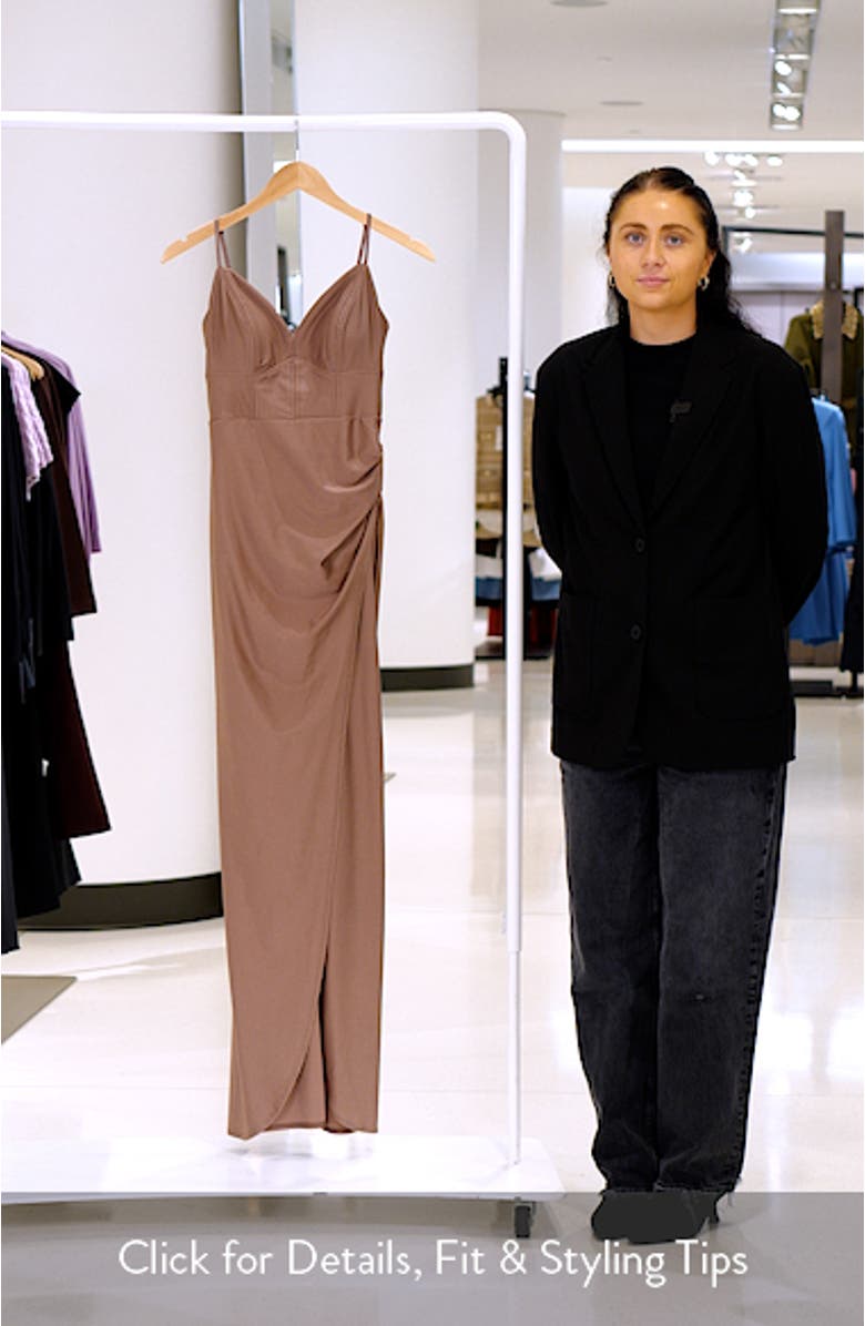 Jersey Column Gown, sales video thumbnail