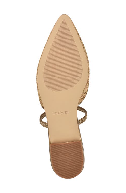 Nine West Gorga Mule In Light Natural