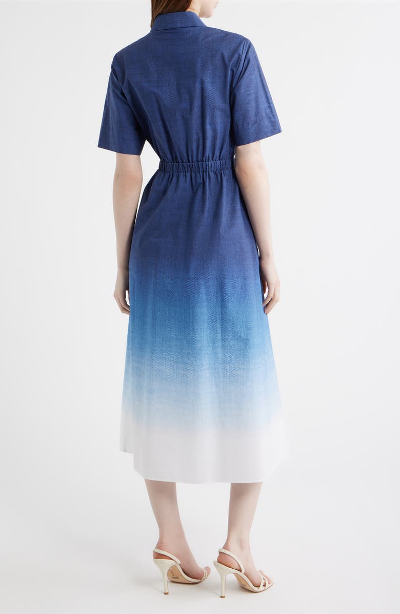 Anne Klein Short Sleeve Shirtdress, Alternate, color, Distant Mountain Multi