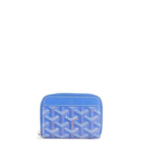 Matignon Zip Wallet Coated Canvas With Leather Pm