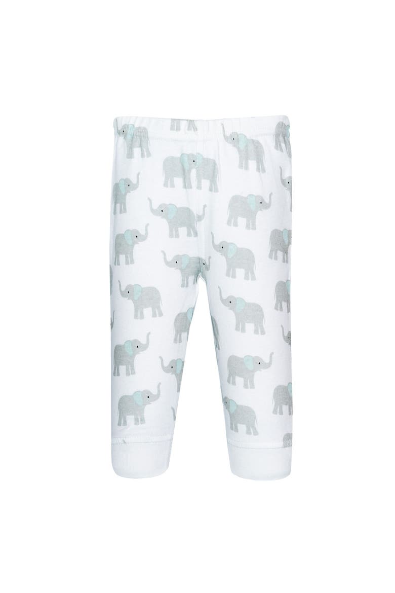 Casual Cotton Pants & Leggings, Alternate, color, Gray Mint Elephant