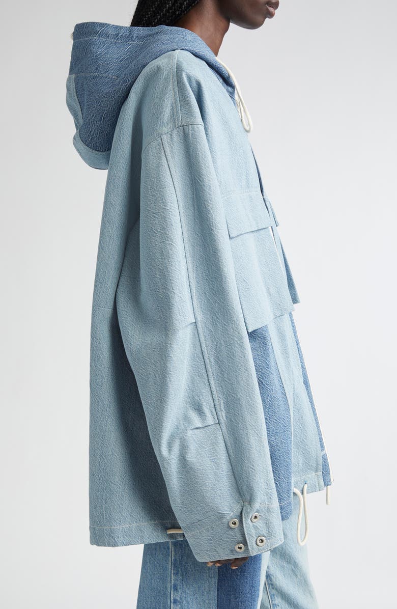 KURO Remake Denim Hooded Top, Alternate, color, Indigo