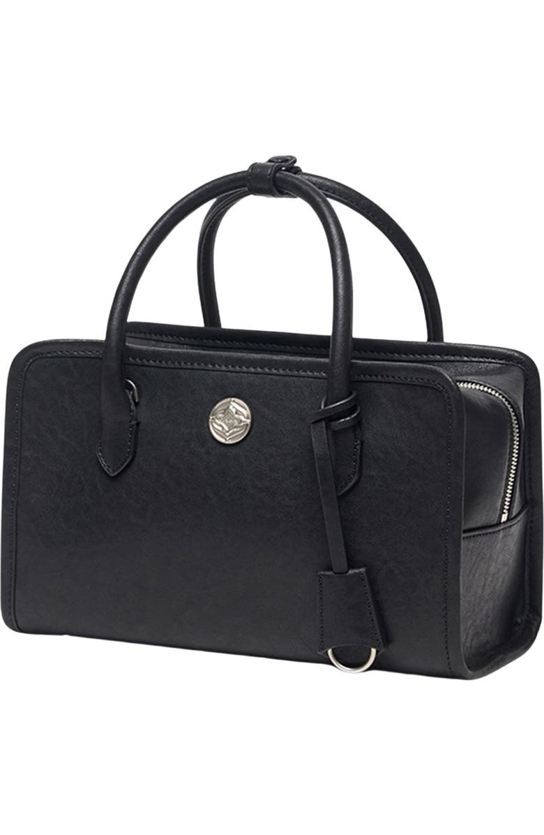 Oryany Claude Leather Satchel, Alternate, color, Black