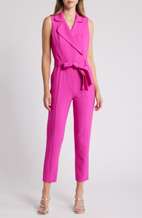 Ladies pink jumpsuit hotsell