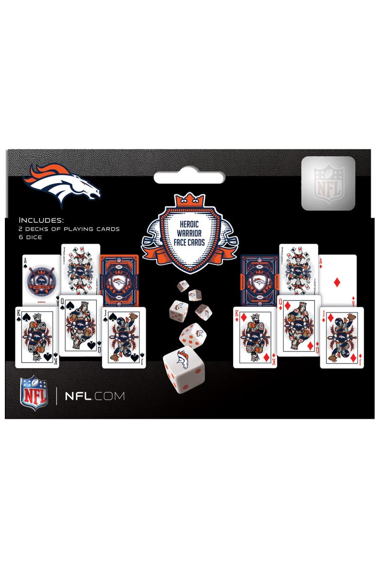 Denver Broncos Playing Cards & Dice, Alternate, color, Multicolor
