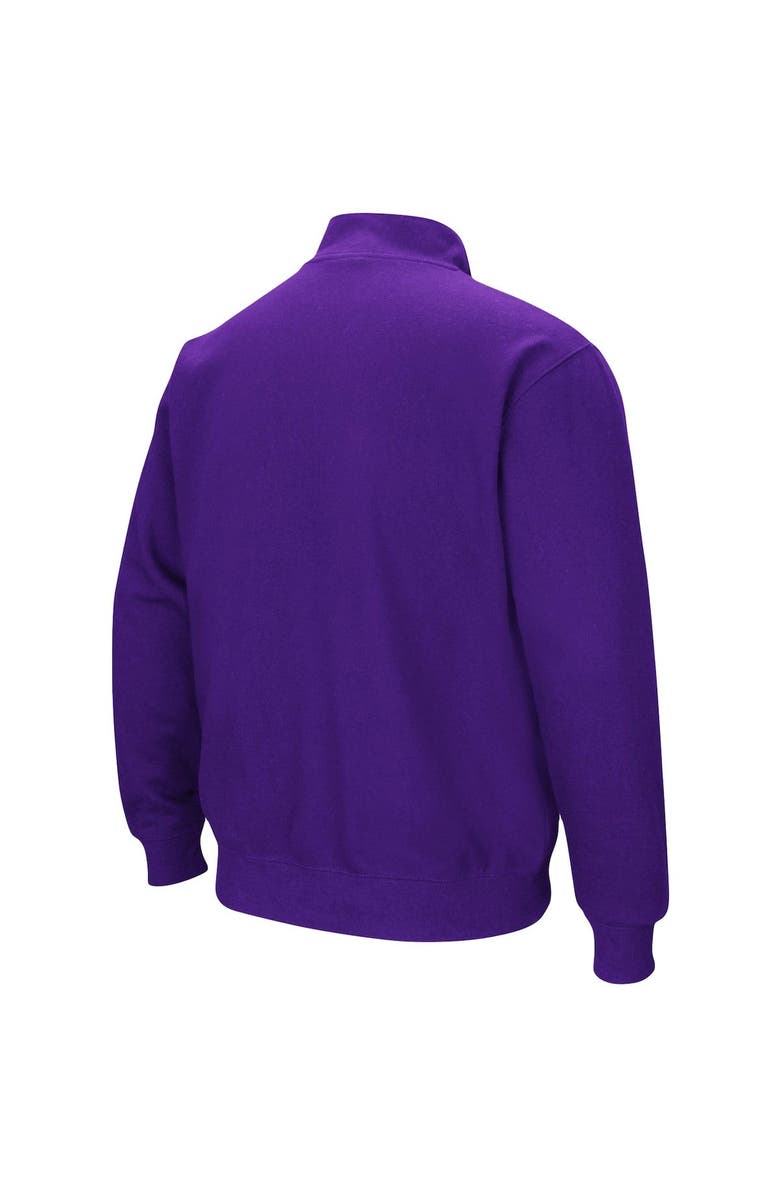 COLOSSEUM Men's Colosseum Purple Clemson Tigers Tortugas Logo Quarter-Zip Pullover Jacket, Alternate, color, Purple