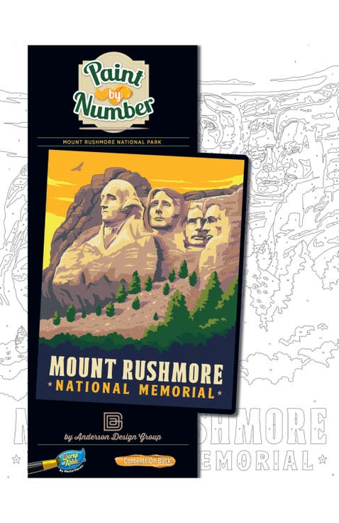 Mount Rushmore Paint by Number