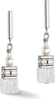 COEUR DE LION Geocube® Precious Fusion Pearls Earrings