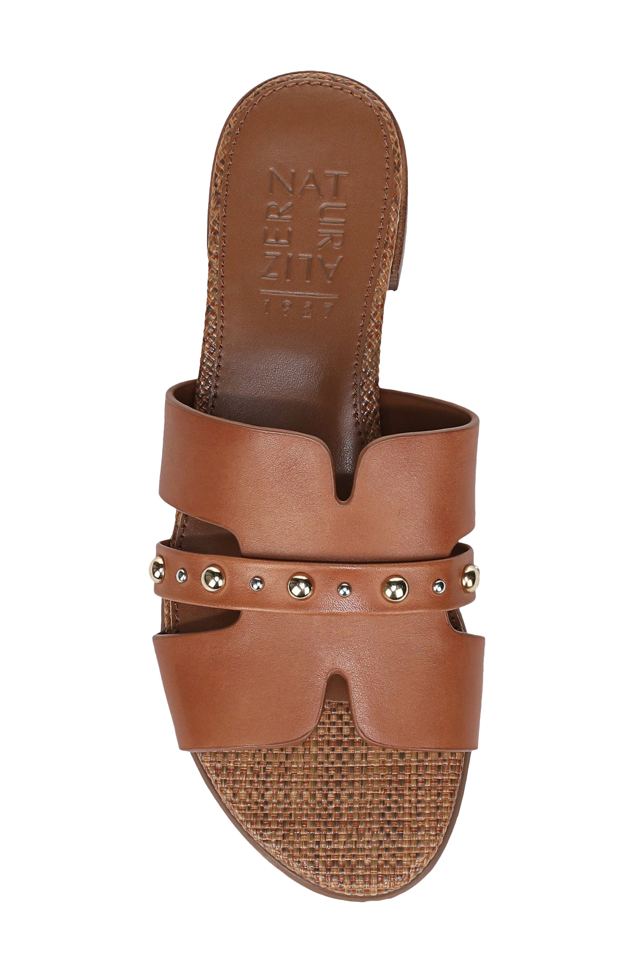 Niche Slide Sandal, Alternate, color, ENGLISH TEA BROWN