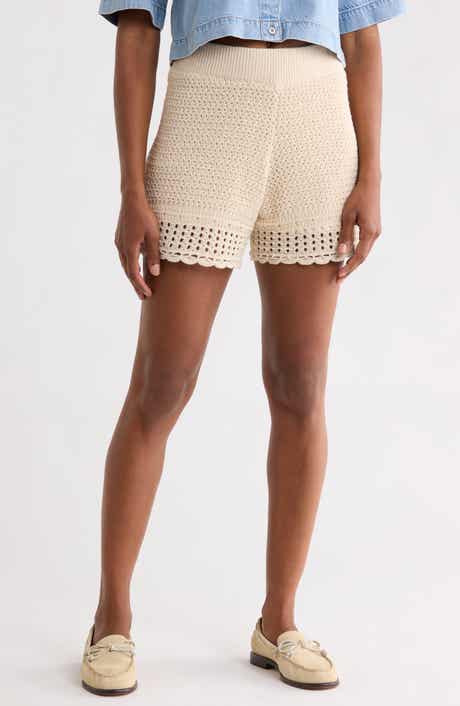 Khloe High Waist Pointelle Shorts