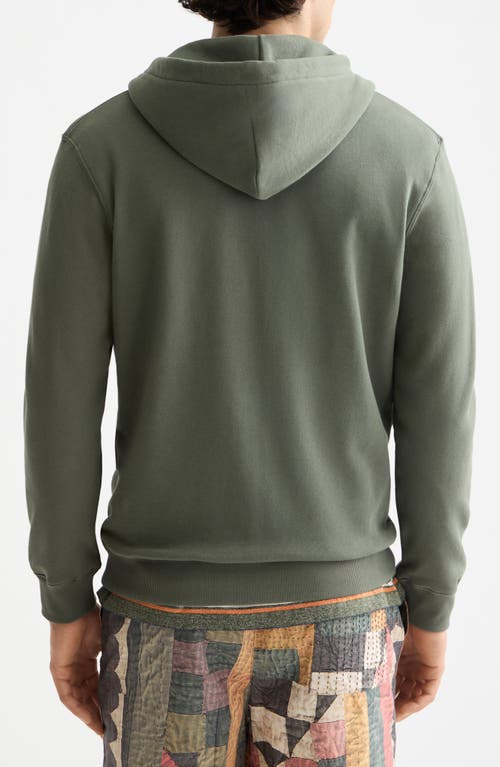 Scotch & Soda Full Zip Hoodie In Green