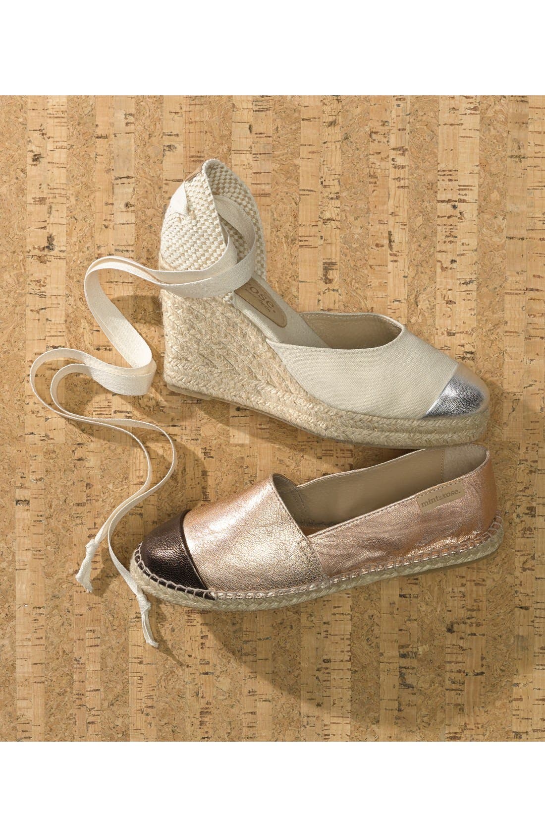 mint & rose 'Lolita' Wedge Sandal, Alternate, color, 