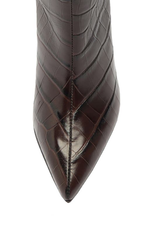 Schutz Maryana Pointed Toe Boot In Brown