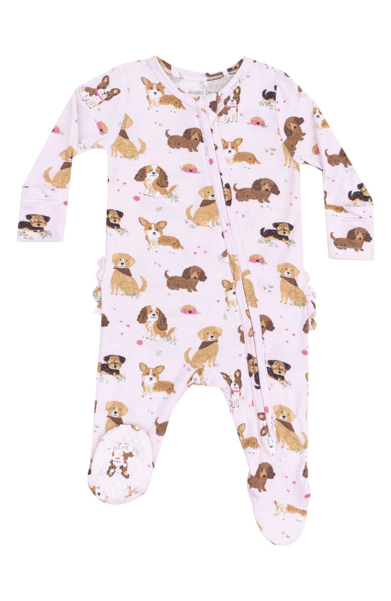 Angel Dear Best Friend Dogs Zip Footie, Main, color, 