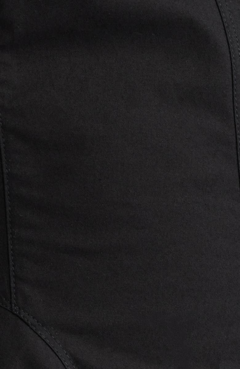 DÔEN Riviette Fit & Flare Poplin Minidress, Alternate, color, Black