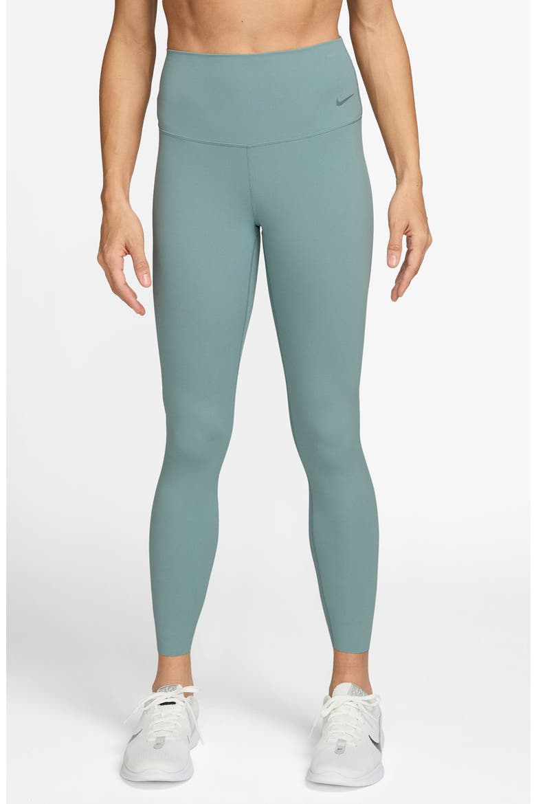 Zenvy Gentle-Support High-Waisted 7/8 Leggings, Main, color, CANNON/ BLACK