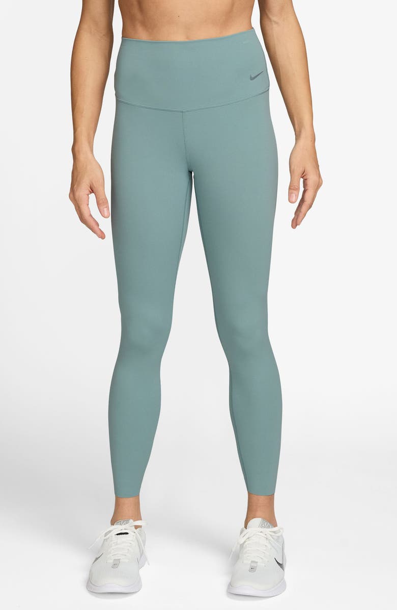 Nike Zenvy Gentle-Support High-Waisted 7/8 Leggings, Main, color, Cannon/ Black