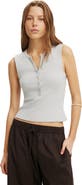 Cotton On Women's Blake Rib Henley Tank