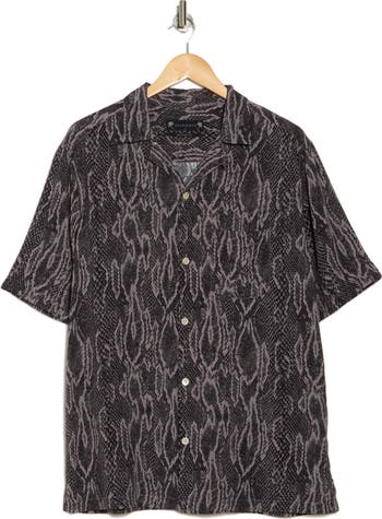 Boomslang Snakeskin Print Camp Shirt