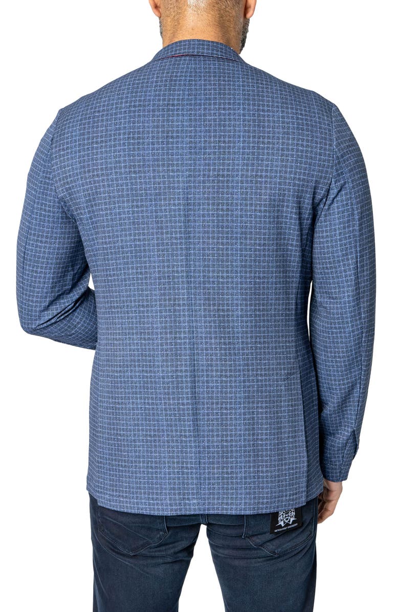 Maceoo Unconstructed Vortex Blue Blazer, Alternate, color, Blue