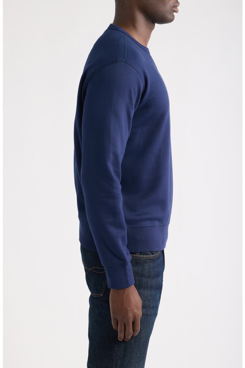 Fleece Crewneck Sweatshirt, Alternate, color, NAVY
