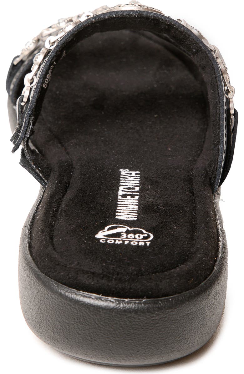 Minnetonka Brenn Slide Sandal, Alternate, color,