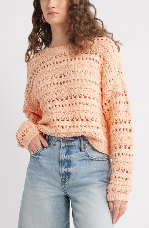 Open Stitch Cotton Sweater